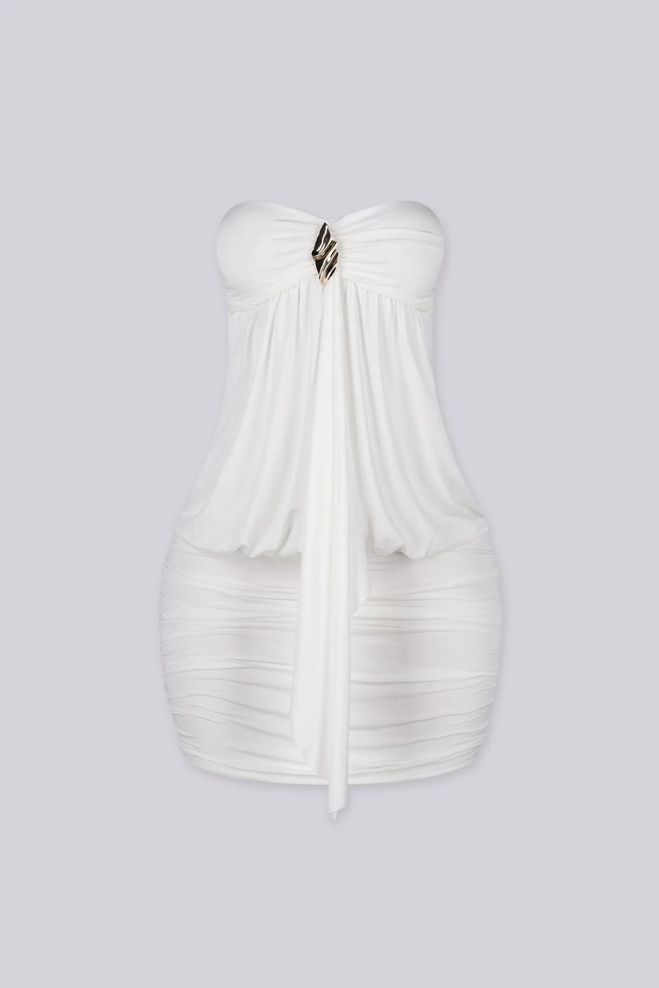 Blackhole Drape Mini Dress sold by EDGE by Know Style product image thumbnail 2