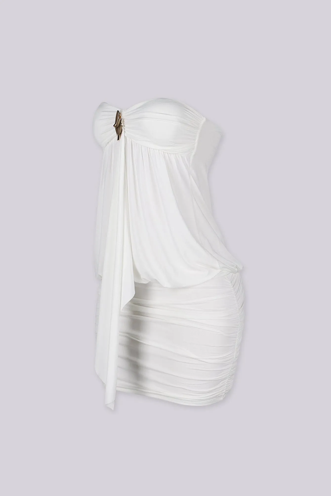 Blackhole Drape Mini Dress sold by EDGE by Know Style product image thumbnail 4