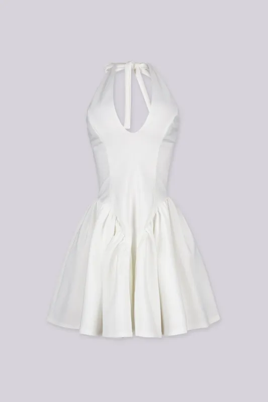 Little White Poplin Mini Dress made by Lovely Day