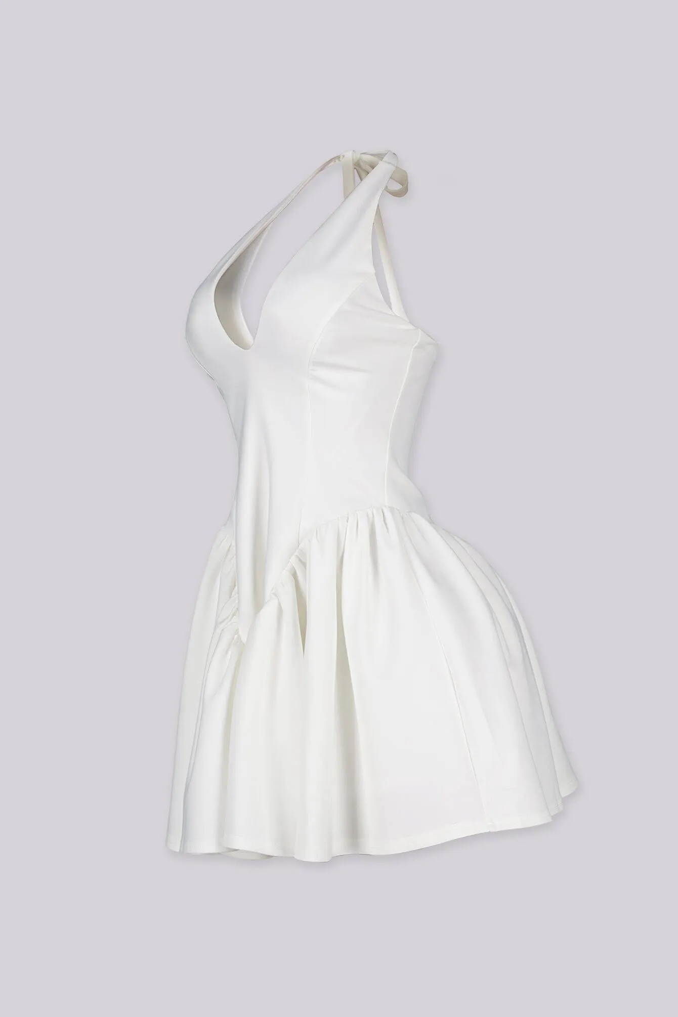 Little White Poplin Mini Dress sold by EDGE by Know Style product image thumbnail 2