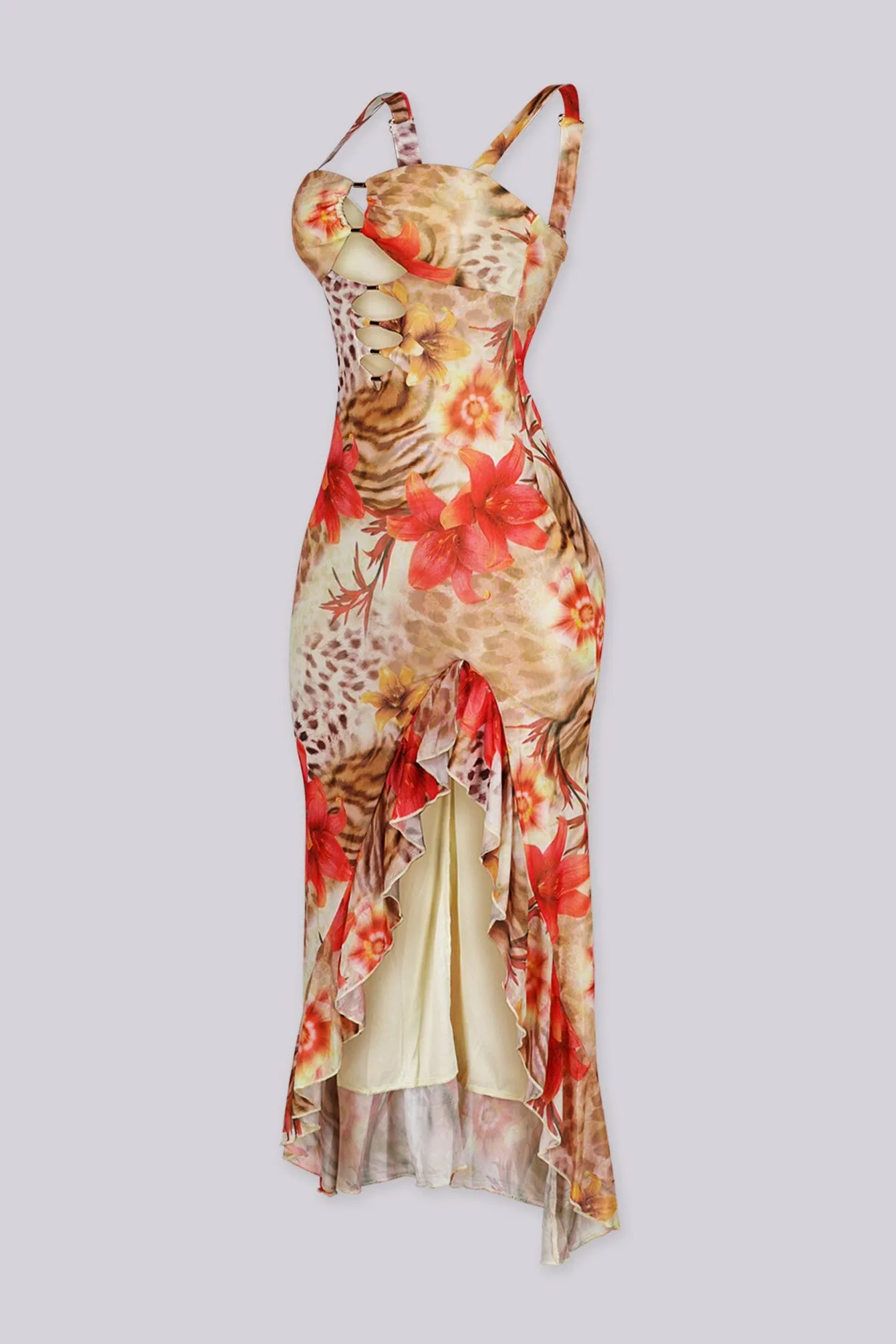 Wild Floral Maxi Dress sold by EDGE by Know Style product image thumbnail 2