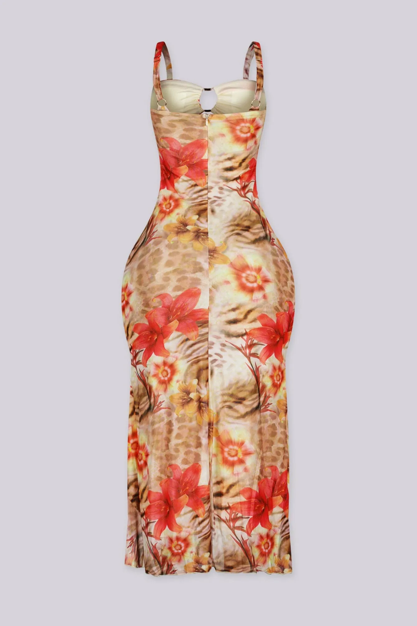 Wild Floral Maxi Dress sold by EDGE by Know Style product image thumbnail 3