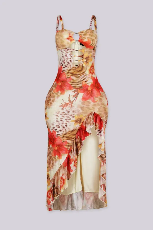 Wild Floral Maxi Dress made by Lovely Day