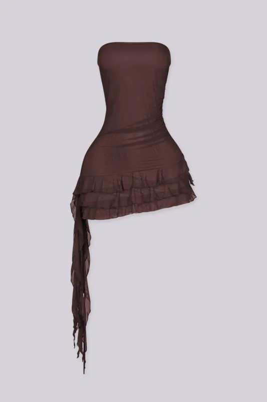 Veronnia Draped Tube Mini Dress made by Lovely Day