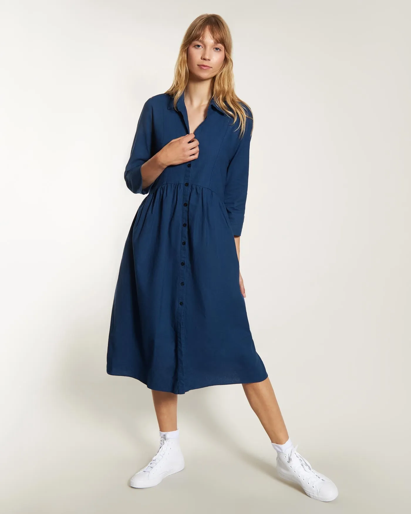 Linen Shirt Dress sold by Good For Sunday product image thumbnail 4