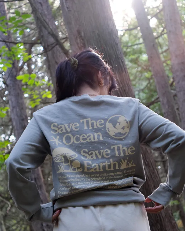 Save the Ocean Organic Cotton Long Sleeve sold by Good For Sunday