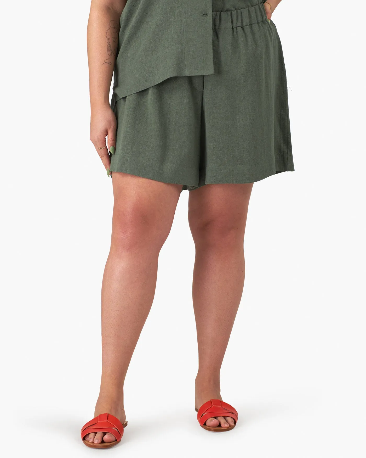 Silky Linen Casual Shorts sold by Good For Sunday