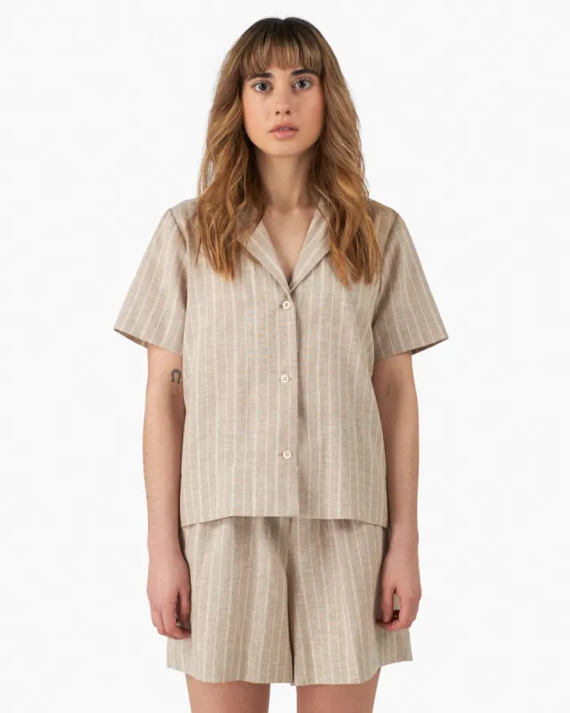 Hemp Notch Collar Shirt sold by Good For Sunday