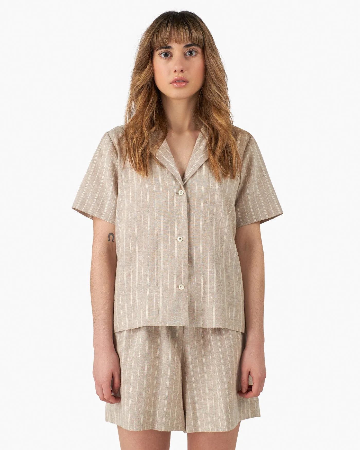 Hemp Notch Collar Shirt sold by Good For Sunday