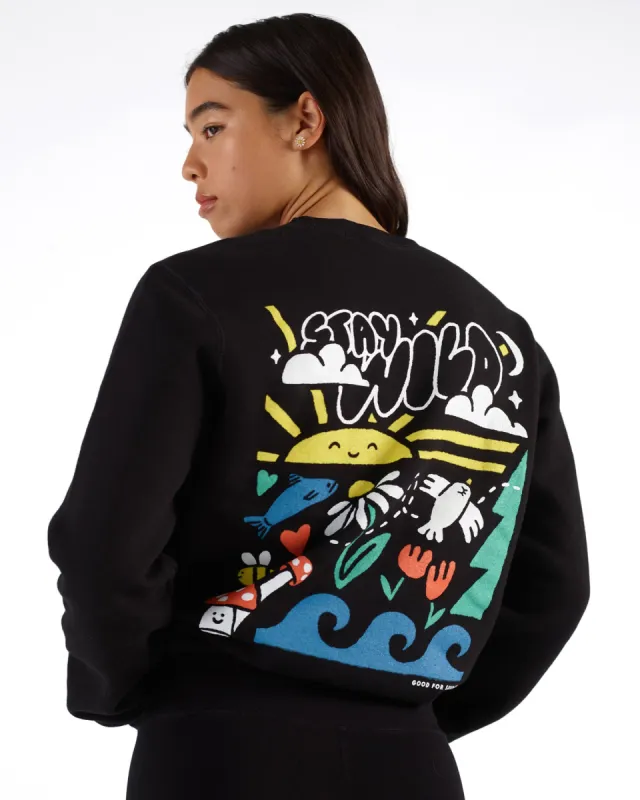 Stay Wild EcoFleece Crewneck sold by Good For Sunday