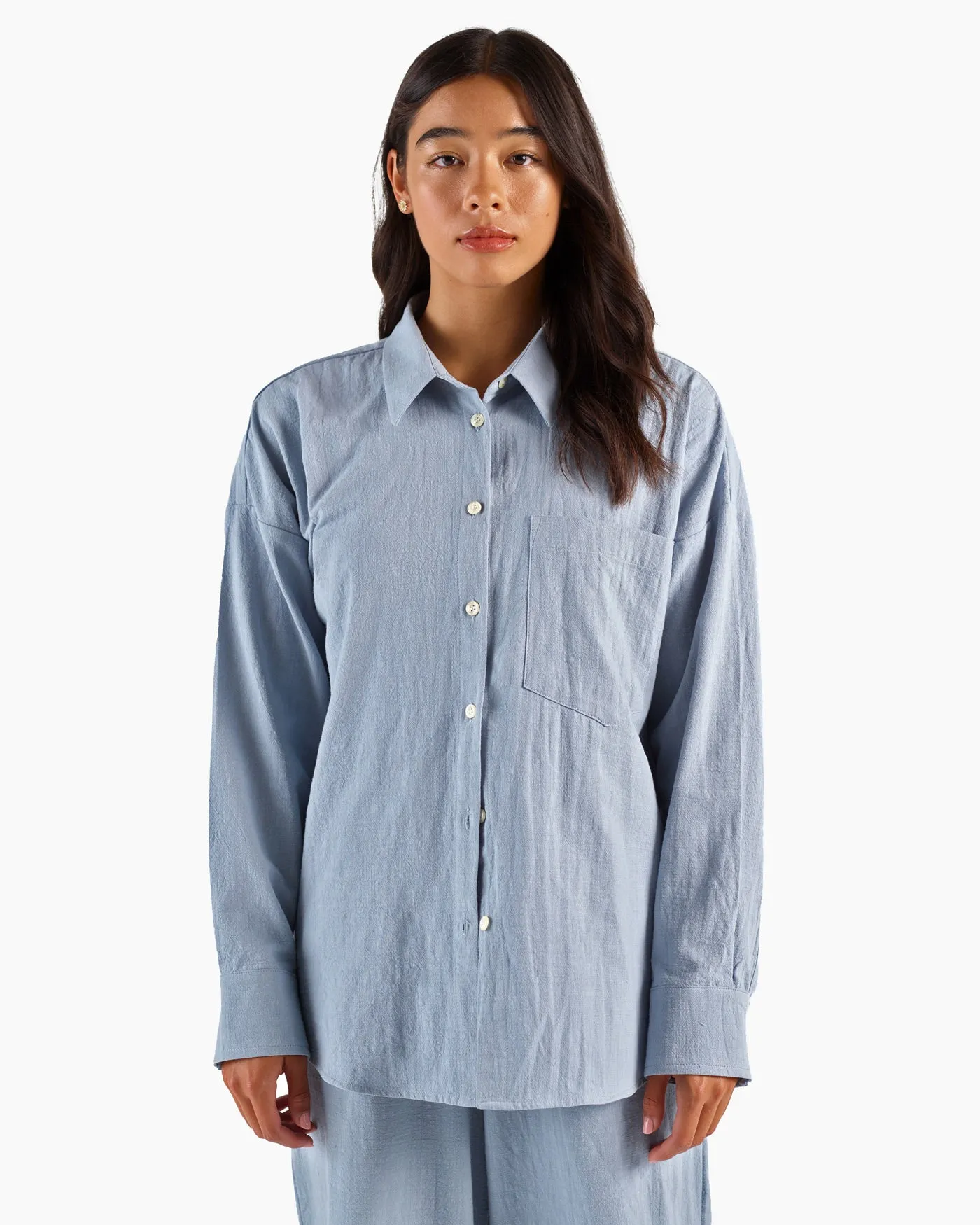 Relaxed Cotton Slub Shirt sold by Good For Sunday