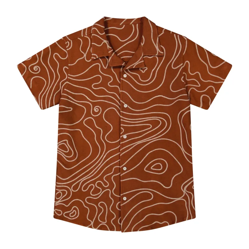 Reverse Bamboo Printed Camp Shirt sold by Good For Sunday