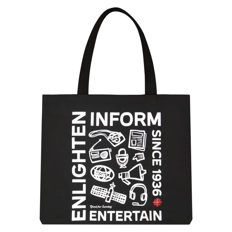 CBC x GFS Inform Enlighten Entertain Tote Bag sold by Good For Sunday