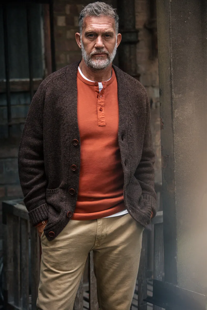 &SONS Palmer Cardigan Brown sold by &SONS product image thumbnail 5