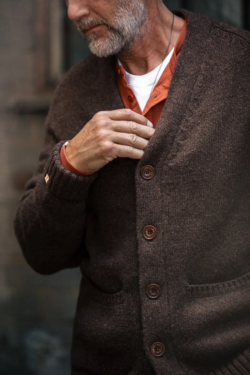 &SONS Palmer Cardigan Brown sold by &SONS product image thumbnail 4