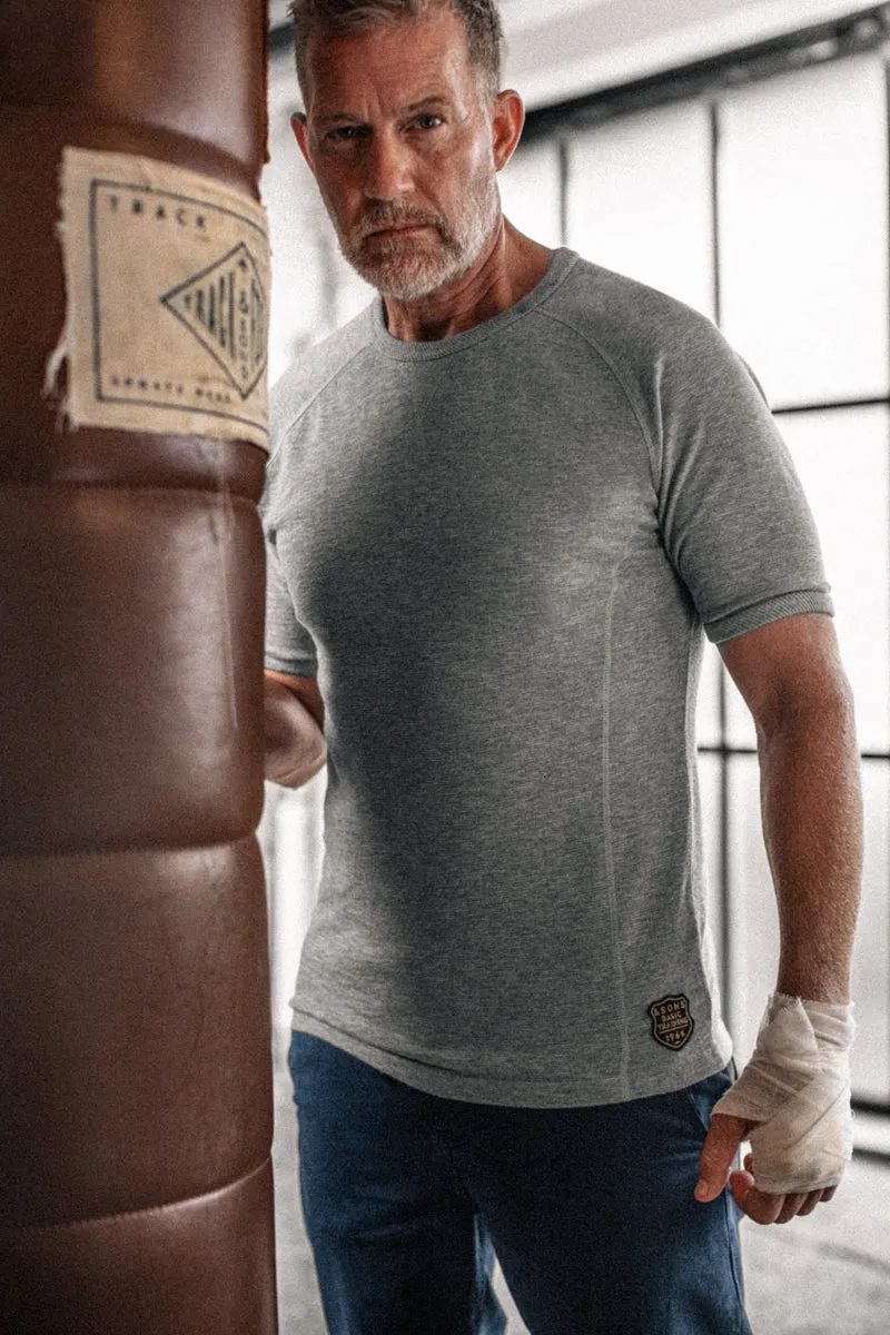 &SONS Sprint T-Shirt Grey Marl sold by &SONS