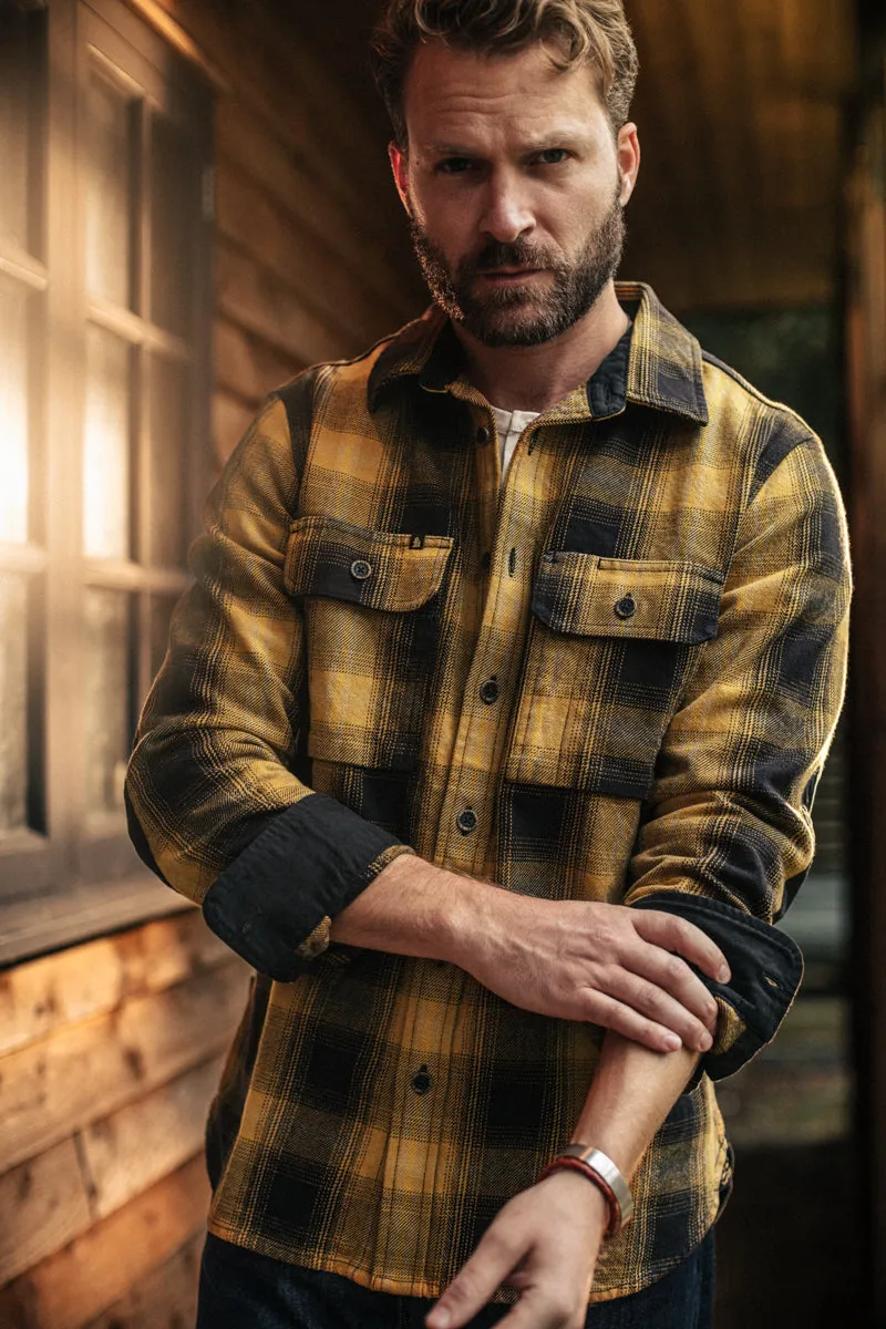 &SONS Carder Shirt Ochre Check sold by &SONS