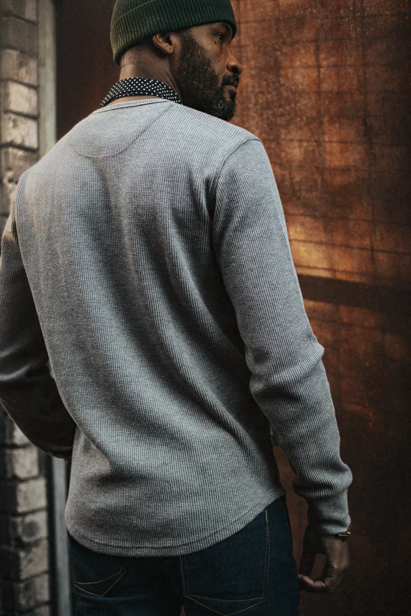 &SONS Base Waffle Crew Neck Grey Marl sold by &SONS product image thumbnail 2