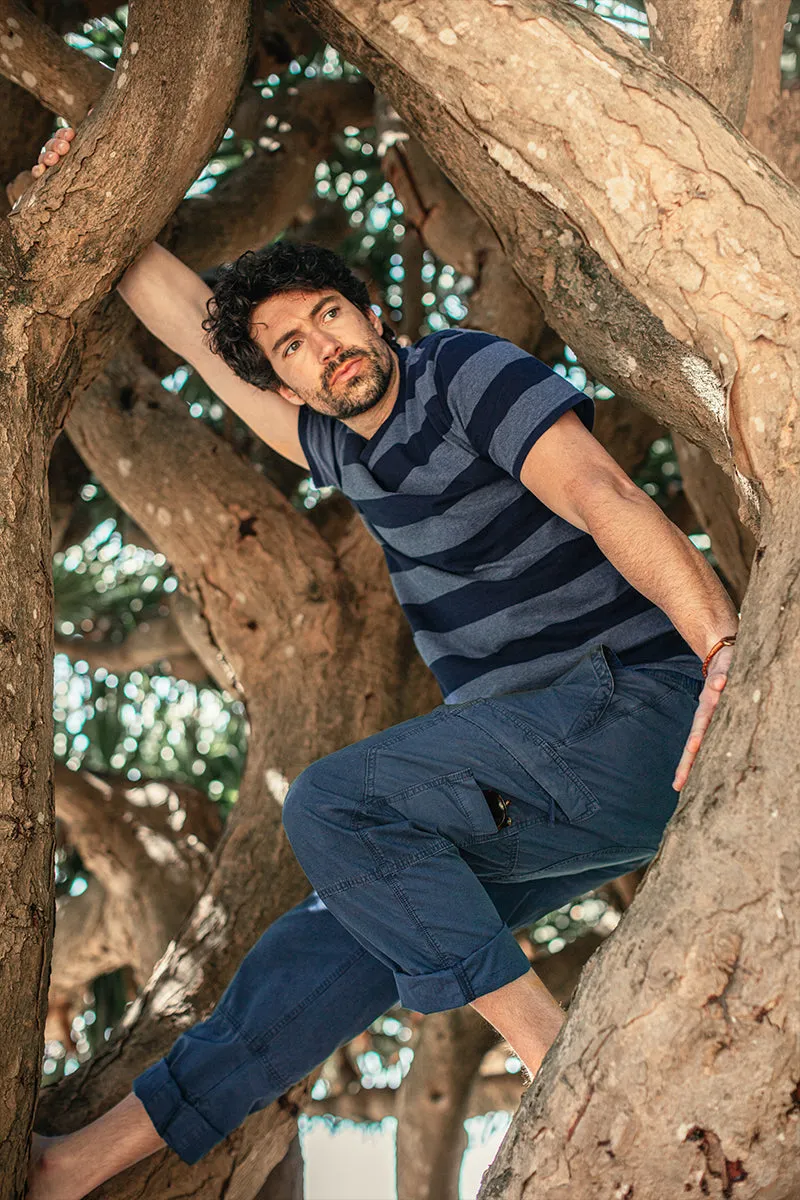 &SONS Papillon T-Shirt Navy Stripe sold by &SONS product image thumbnail 2