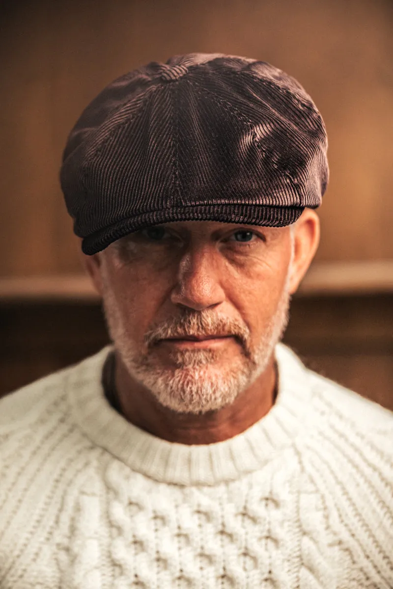 Umber Cord Baker Boy Hat sold by &SONS