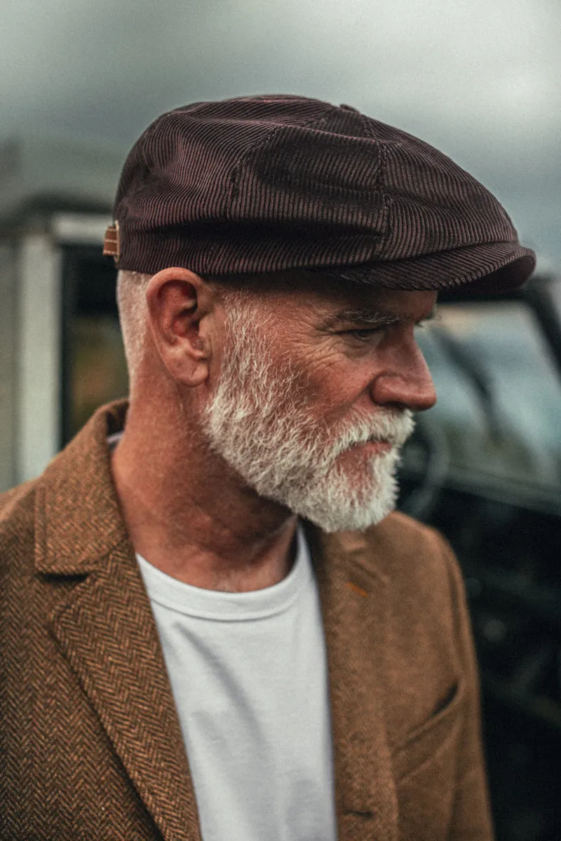 Umber Cord Baker Boy Hat sold by &SONS product image thumbnail 4