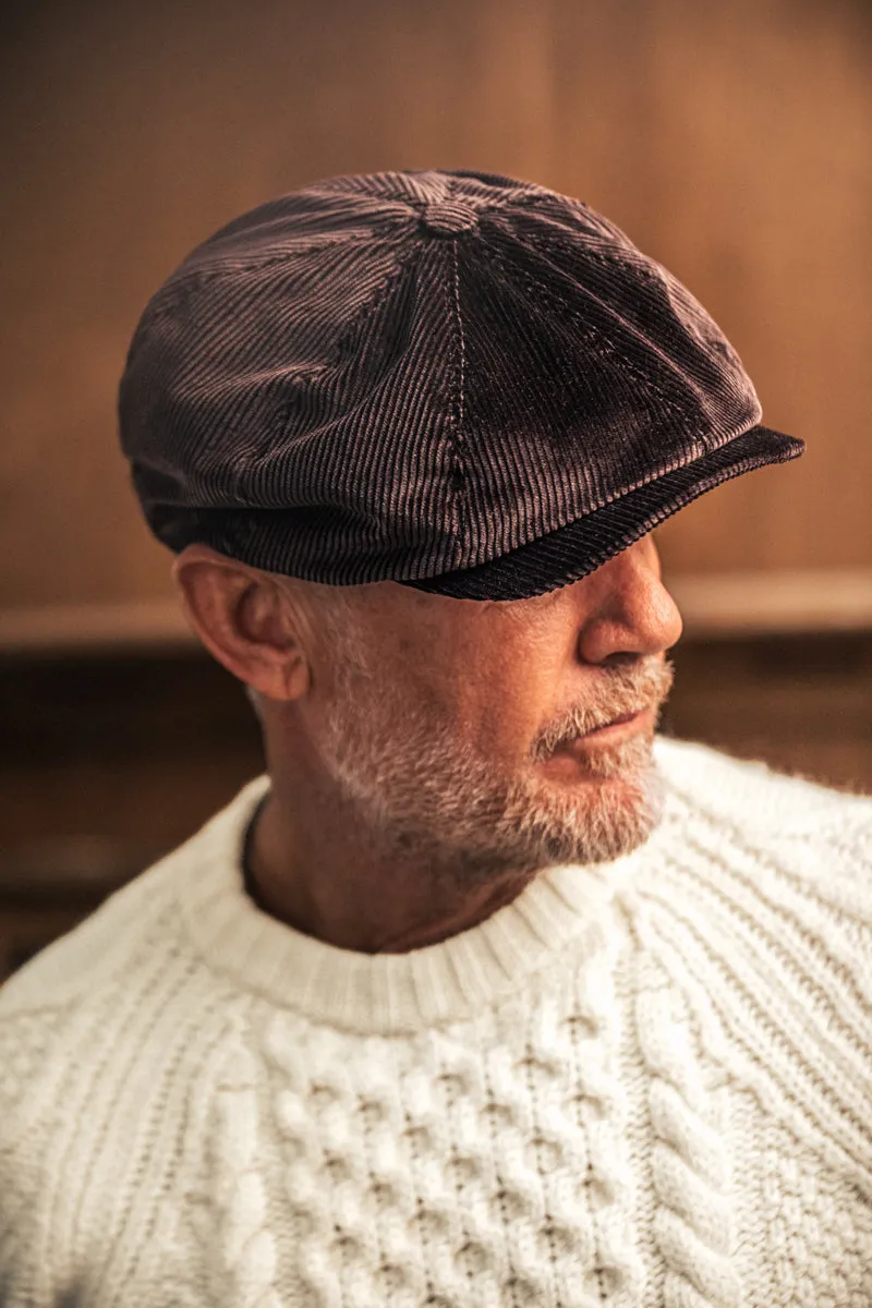 Umber Cord Baker Boy Hat sold by &SONS product image thumbnail 2
