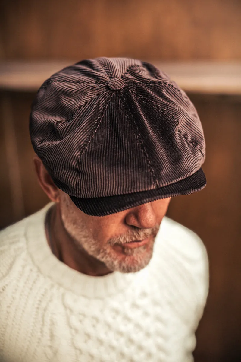 Umber Cord Baker Boy Hat sold by &SONS product image thumbnail 3