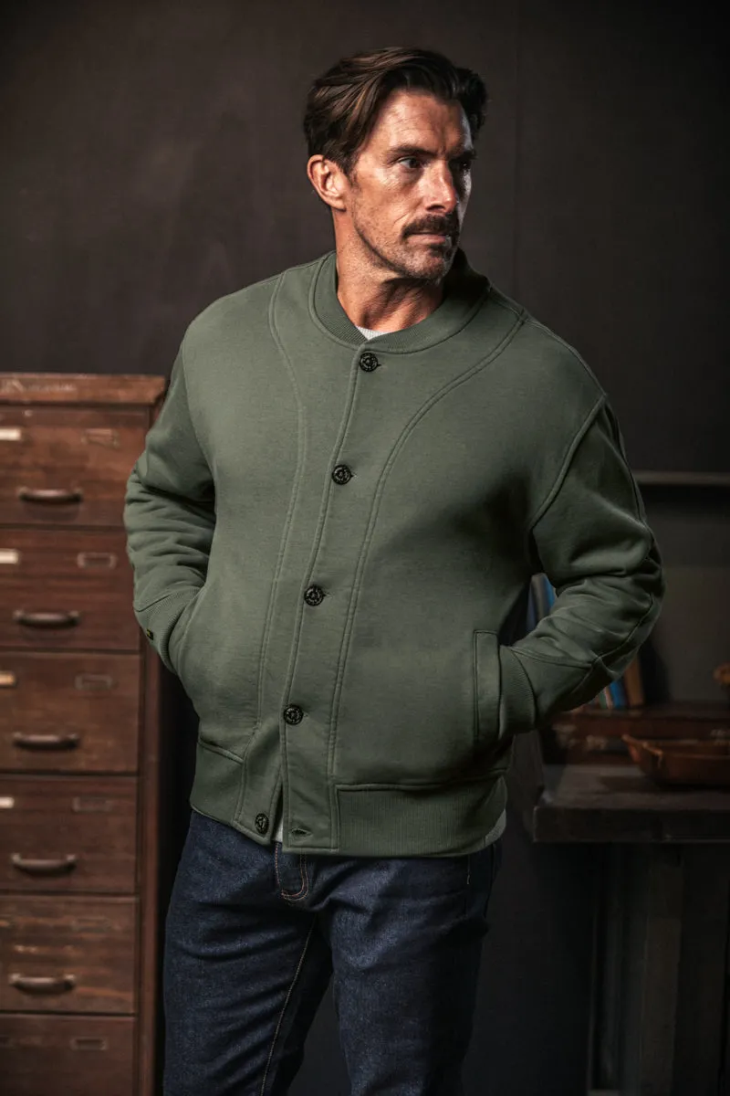Malone Bomber Sweat Green sold by &SONS product image thumbnail 3