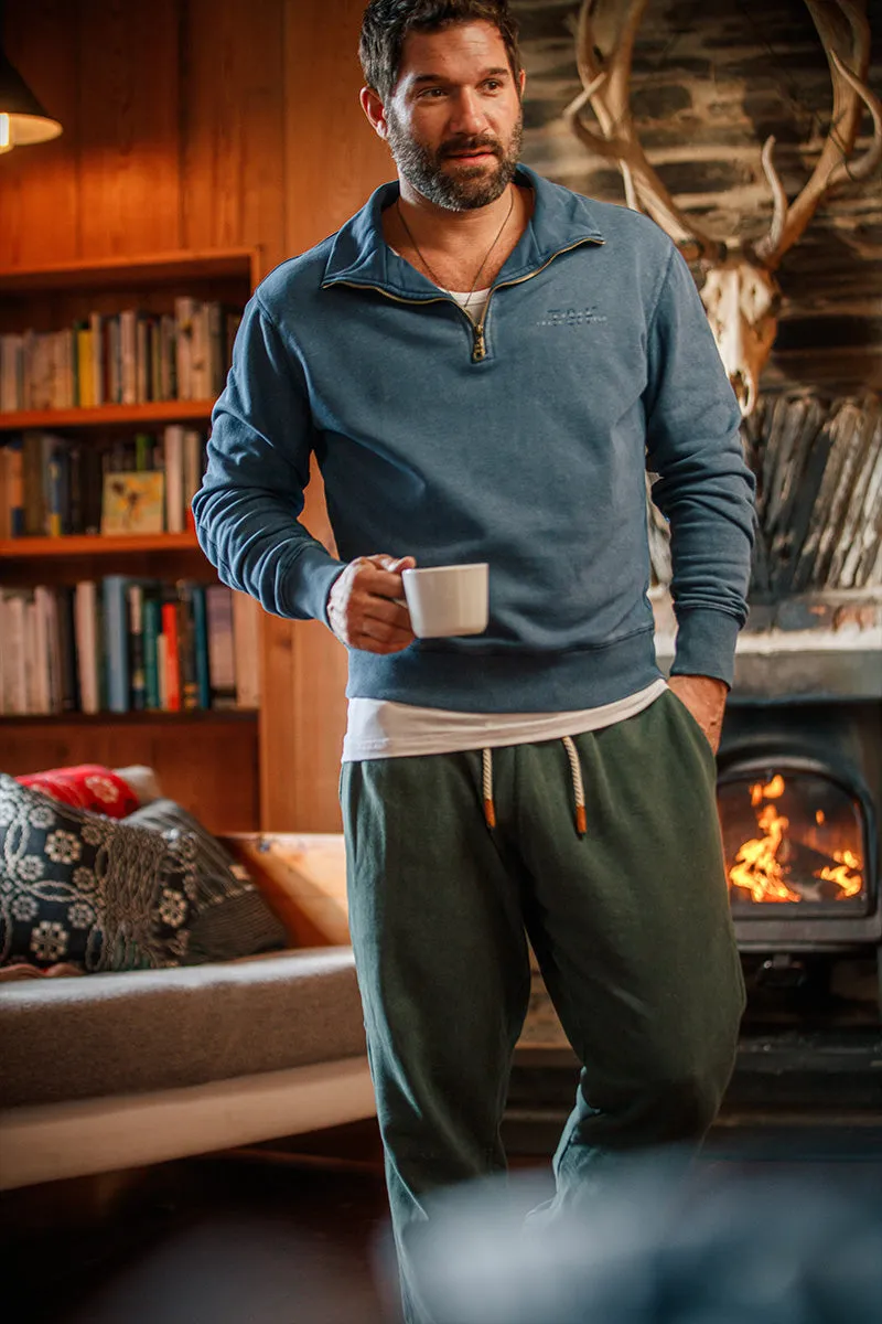 Track and Field Half Zip Top Denim Blue sold by &SONS product image thumbnail 4