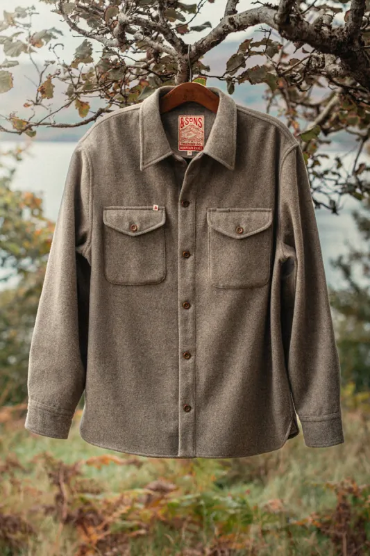 Home Overshirt Fawn sold by &SONS