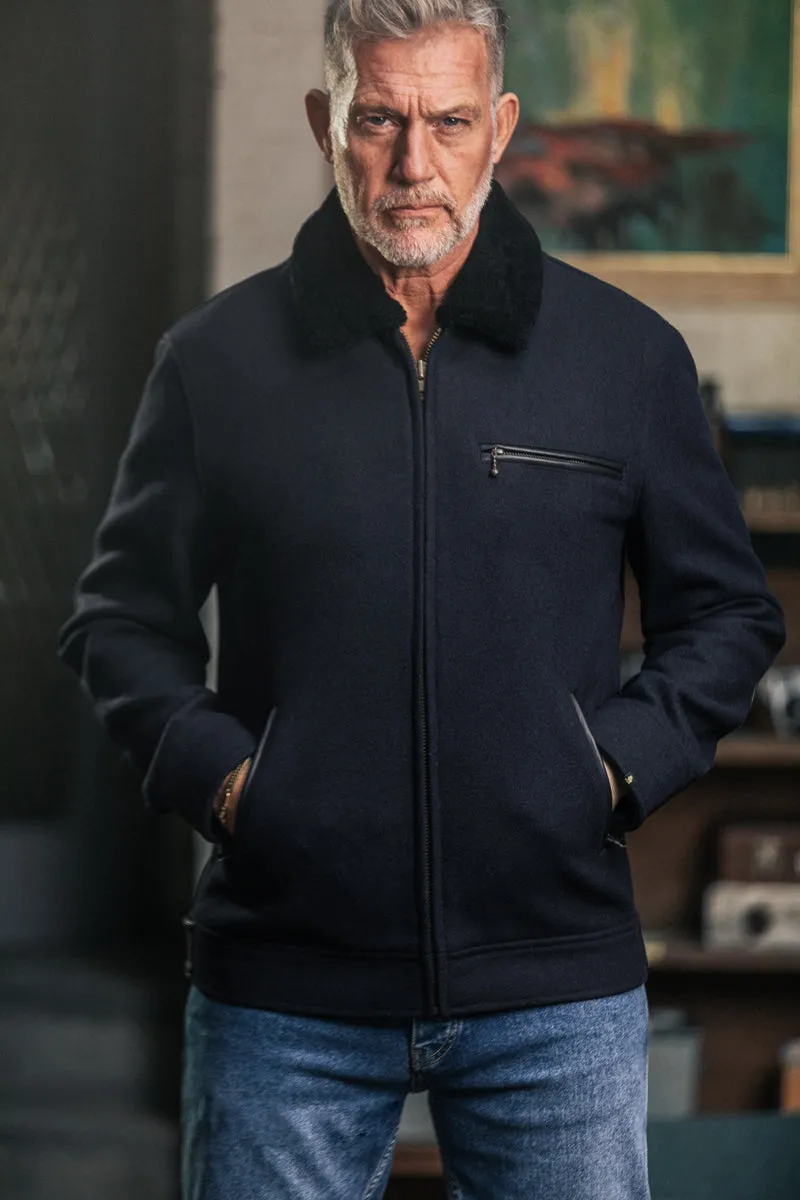 Boston Jacket Navy sold by &SONS