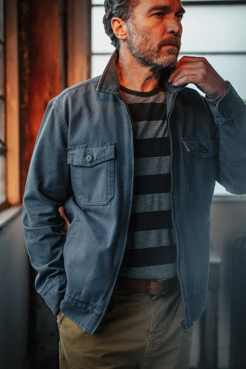 &SONS Cab Coat Churchill Blue sold by &SONS