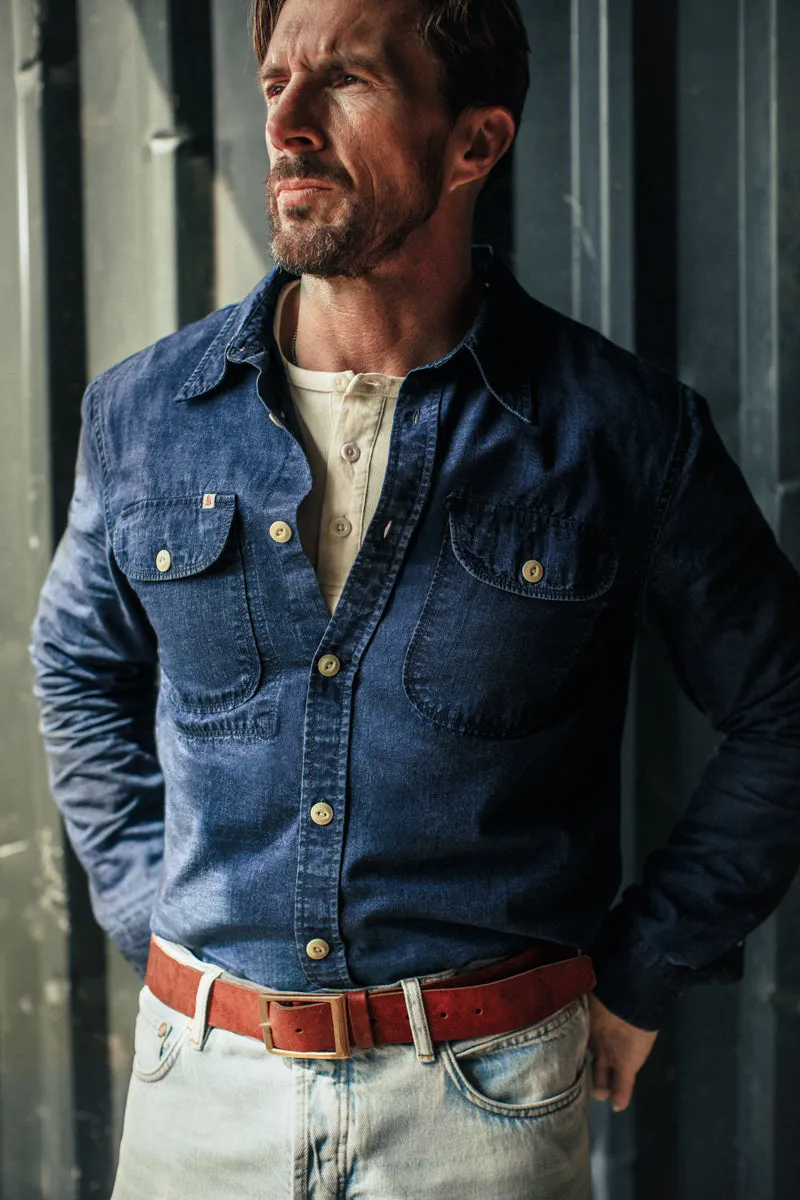 Handley Shirt Indigo sold by &SONS product image thumbnail 5