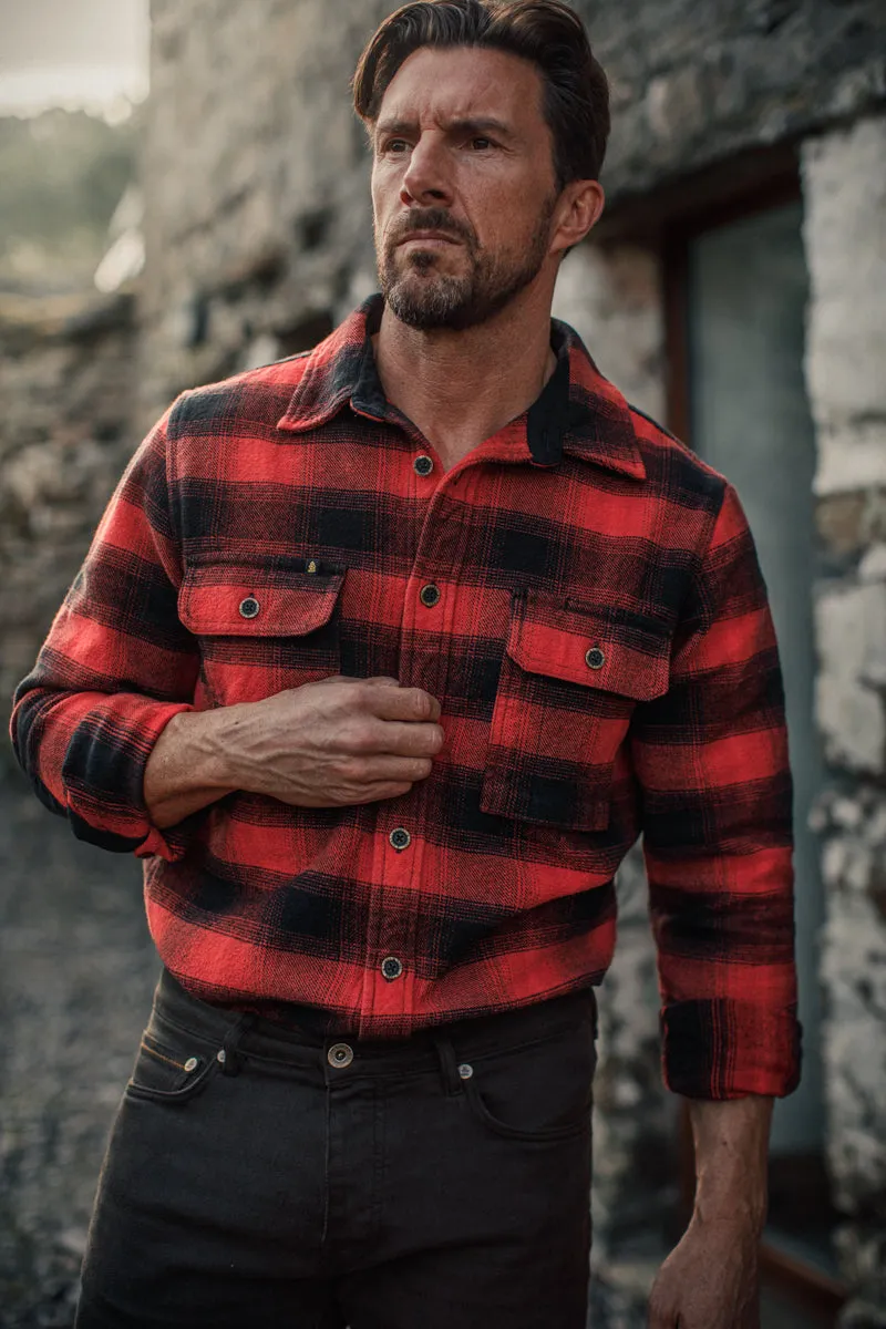 Carder Shirt Red/Black sold by &SONS product image thumbnail 4