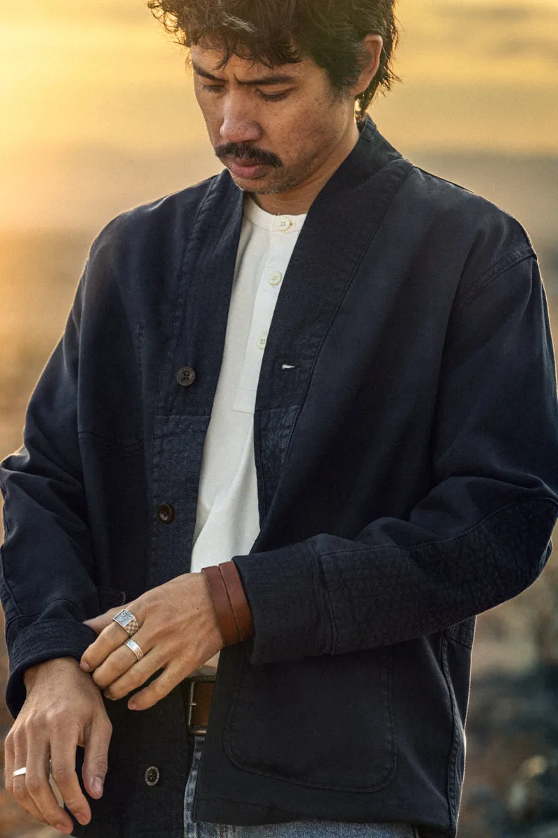 Noragi Chore Jacket Navy sold by &SONS product image thumbnail 2