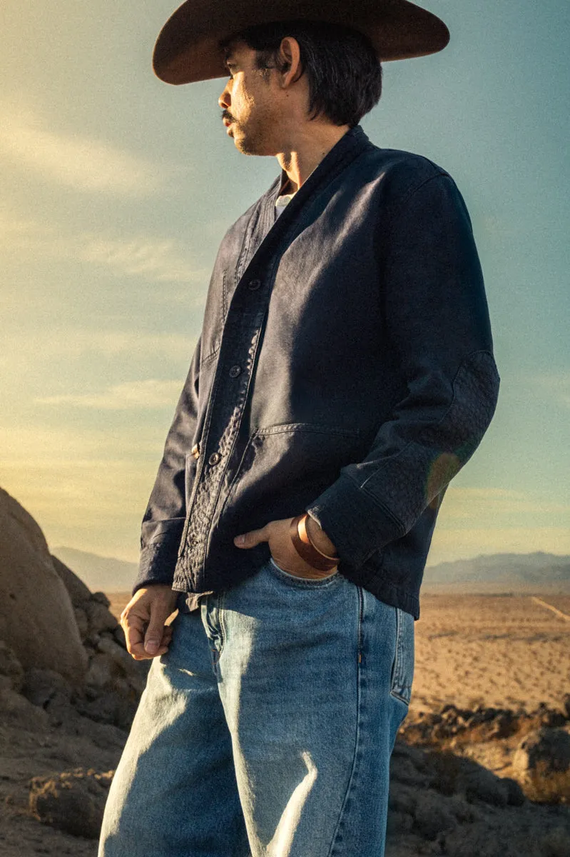 Noragi Chore Jacket Navy sold by &SONS