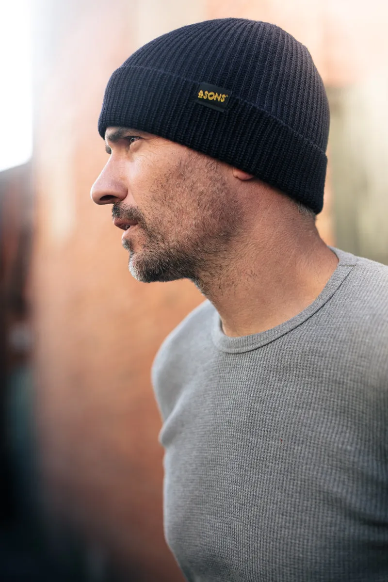 &SONS New Watchcap Beanie Dark Navy sold by &SONS product image thumbnail 2