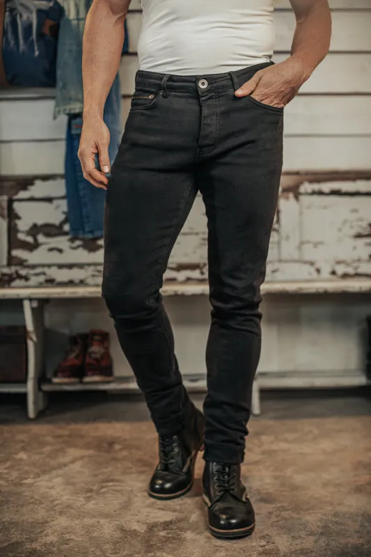 Brandon Overdyed Jean Black Fade made by &SONS