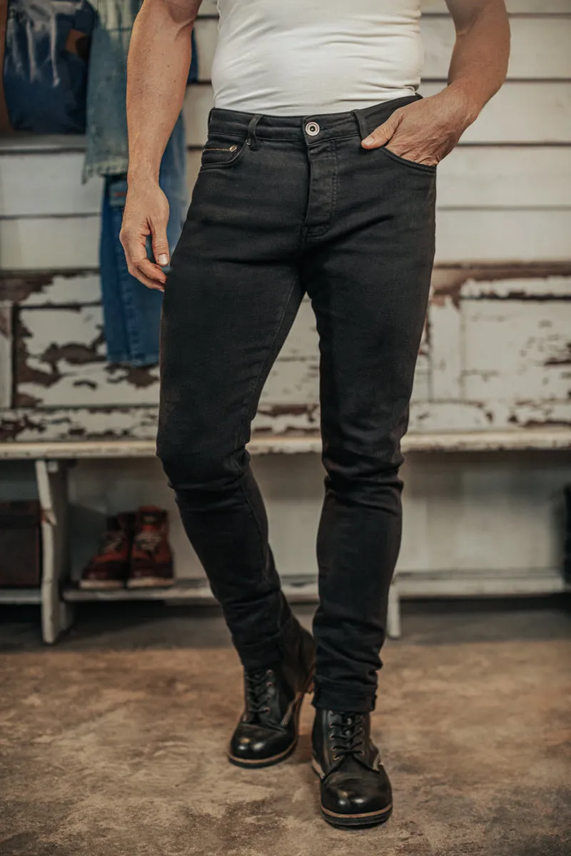 Brandon Overdyed Jean Black Fade sold by &SONS