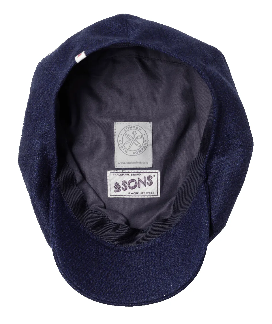 The London Baker Boy Hat- Blue Indigo sold by &SONS product image thumbnail 3