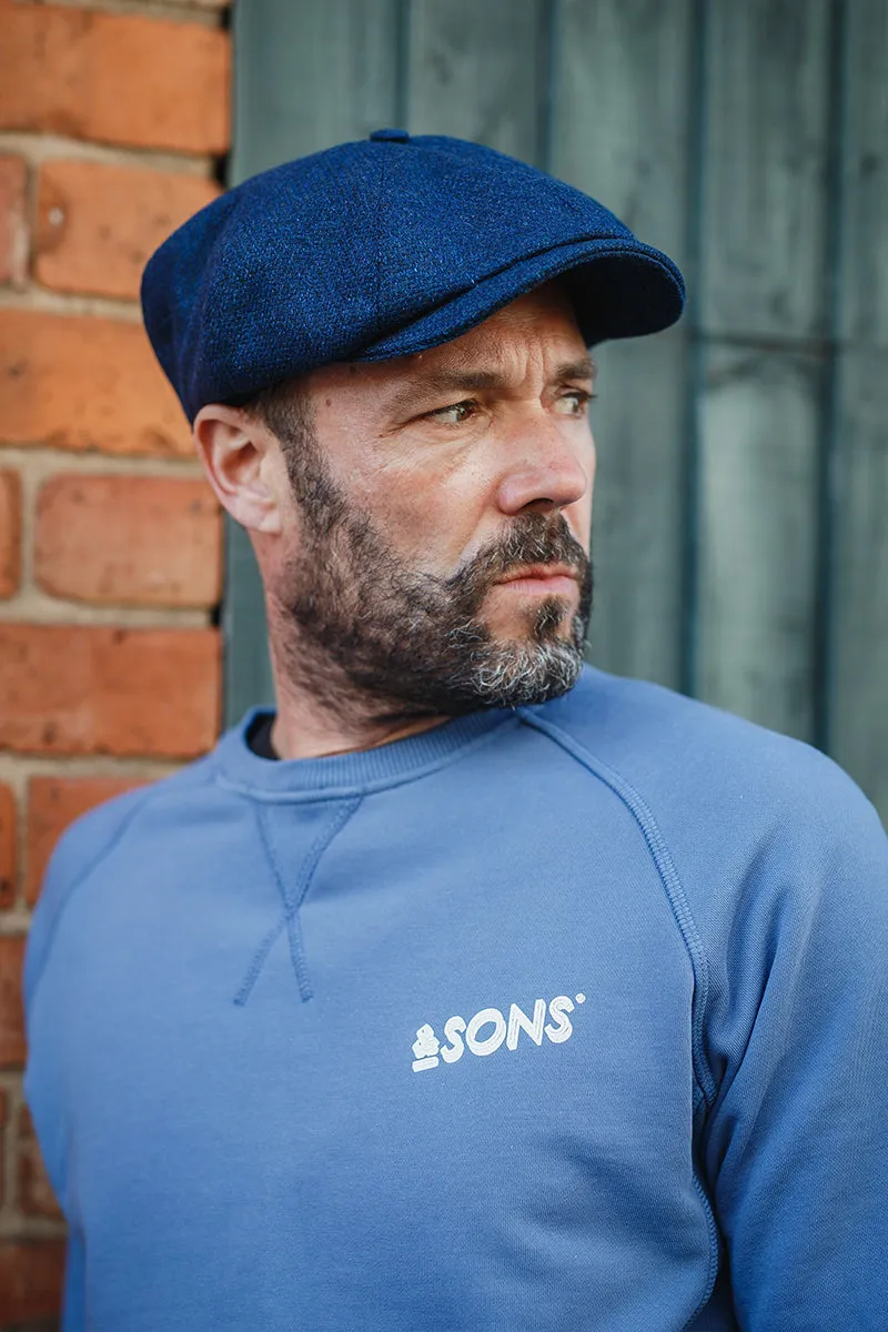 The London Baker Boy Hat- Blue Indigo sold by &SONS product image thumbnail 2