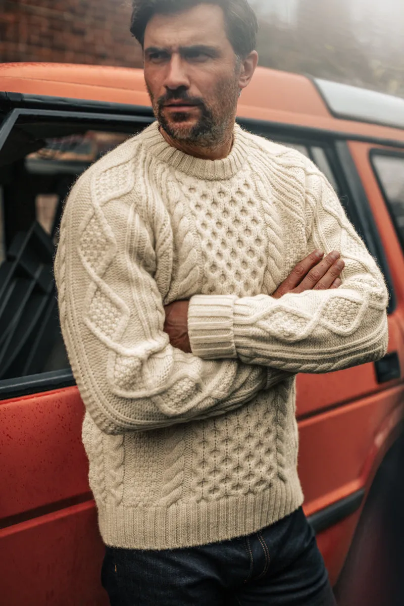 &SONS Clyde Knit Jumper Ecru sold by &SONS product image thumbnail 4