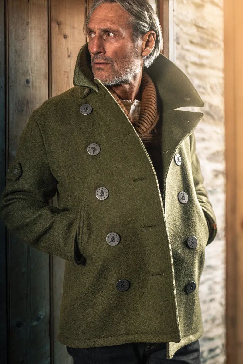 &SONS Boardwalk Peacoat Army Green sold by &SONS