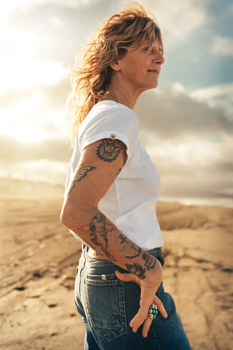 Damsons Classic T-Shirt White sold by &SONS product image thumbnail 2