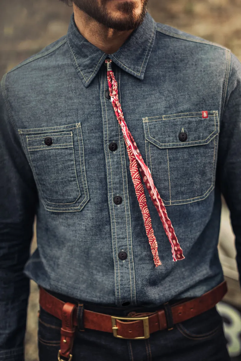 Luke Shirt Dark Chambray sold by &SONS product image thumbnail 2