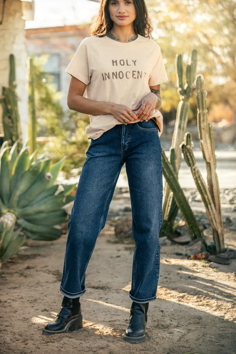 Damsons Innocent Relaxed T-Shirt Griege sold by &SONS product image thumbnail 3