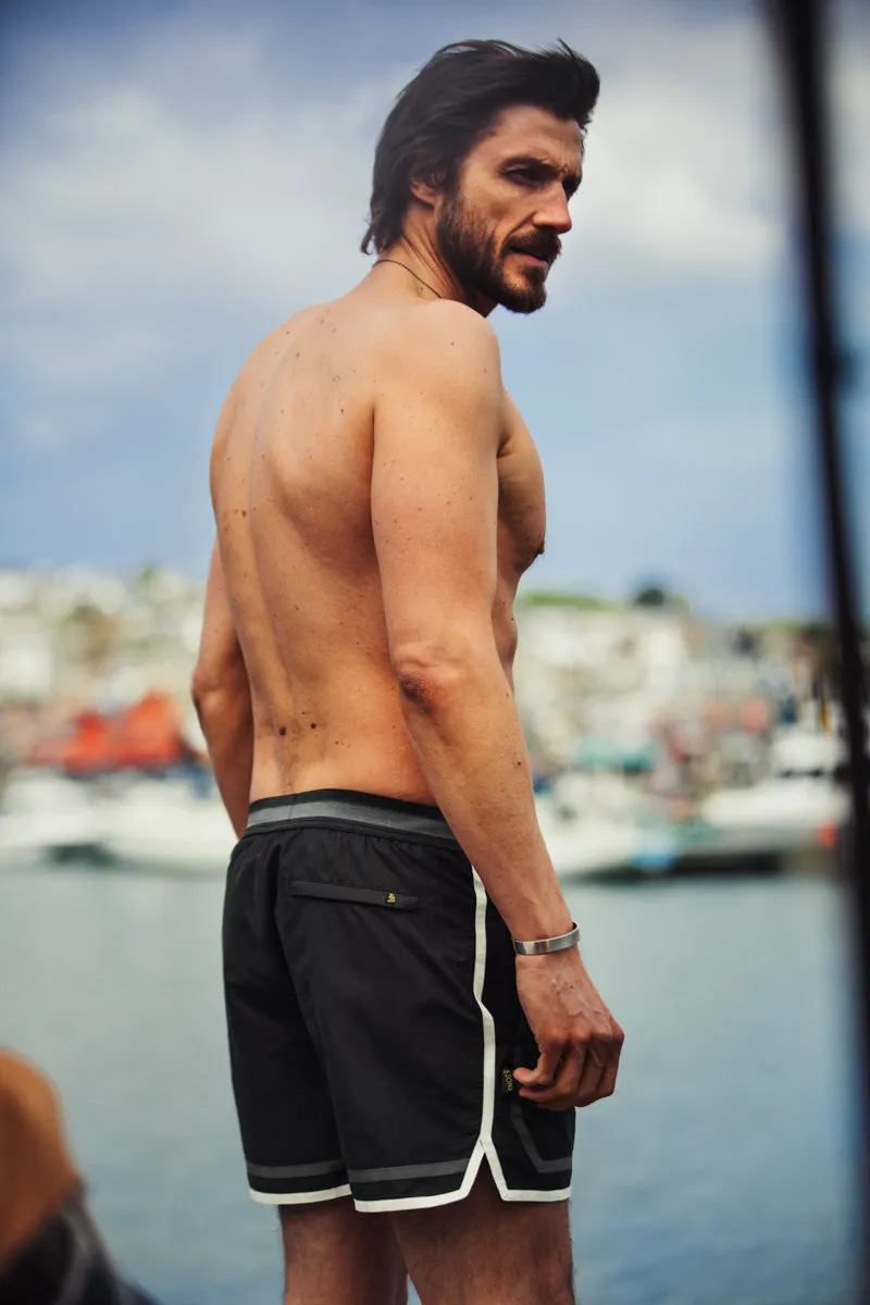 Westlake Retro Swim Shorts Black sold by &SONS product image thumbnail 3