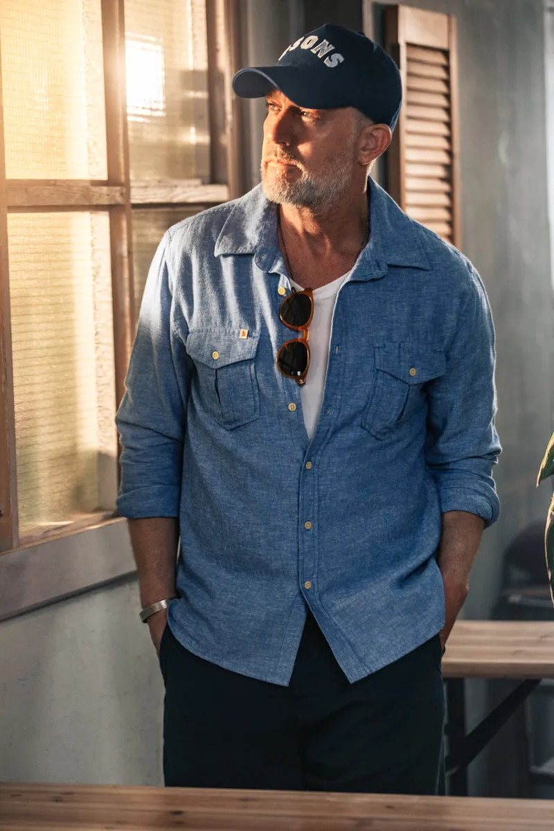 Coast Long Sleeve Shirt Blue Chambray sold by &SONS