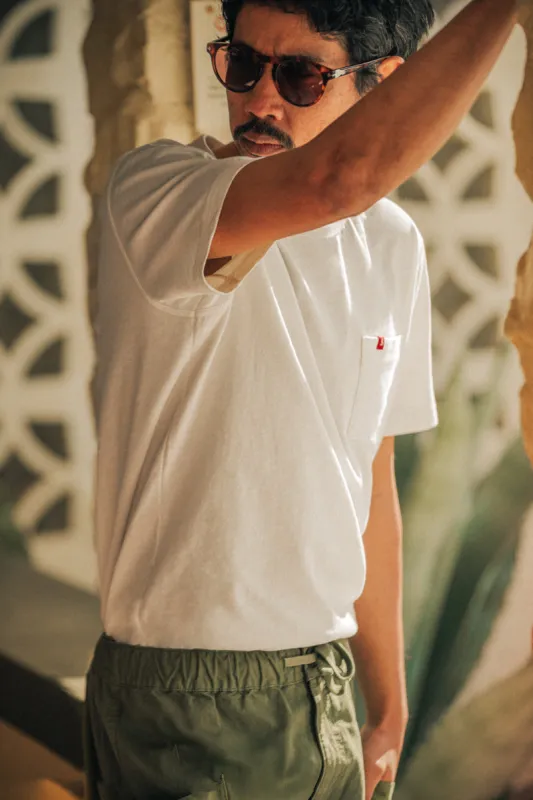 Slub Pocket T-shirt Raw sold by &SONS