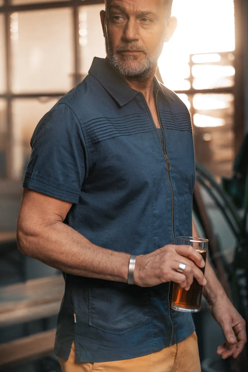 Cabana Shirt Dark Denim Blue sold by &SONS product image thumbnail 4